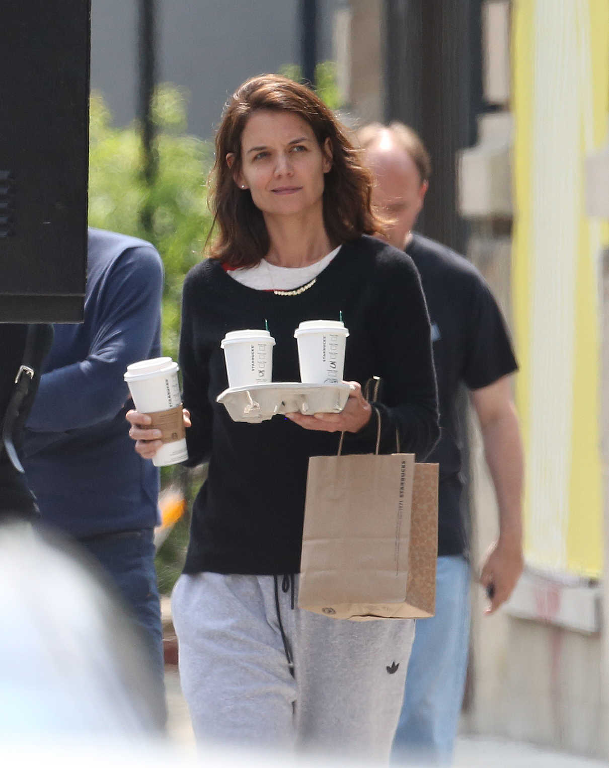 Katie Holmes Leaves a Starbucks in Montreal 06/20/2017-4