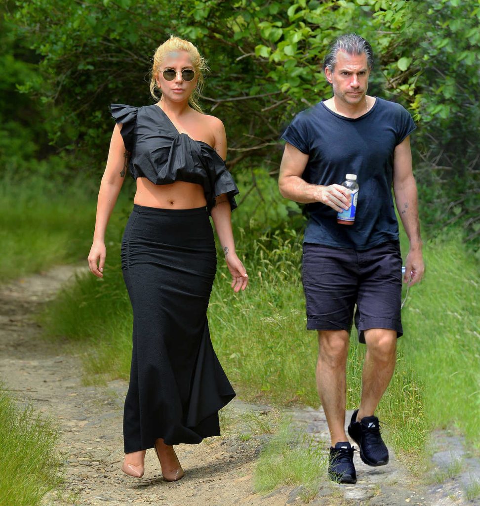 Lady Gaga During a Hike in the Woods in Montauk 06/22/2017-3