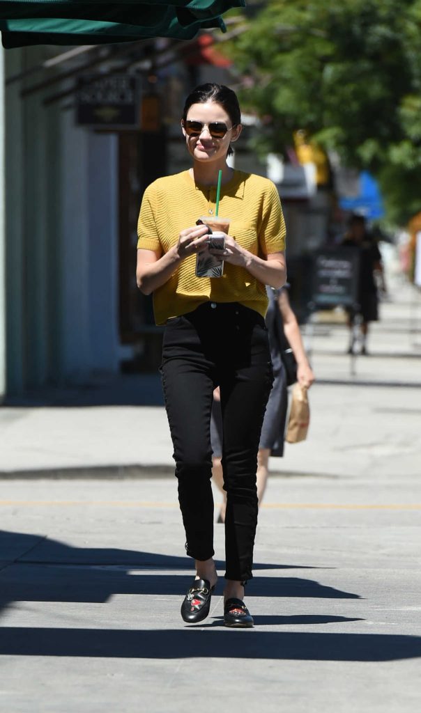 Lucy Hale Gets a Сoffee in LA 06/27/2017-1