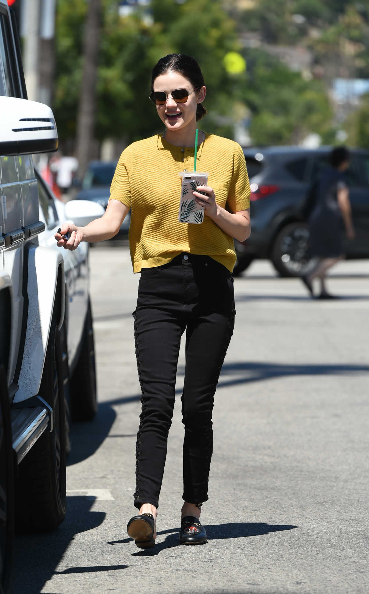 Lucy Hale Gets a Сoffee in LA 06/27/2017-4