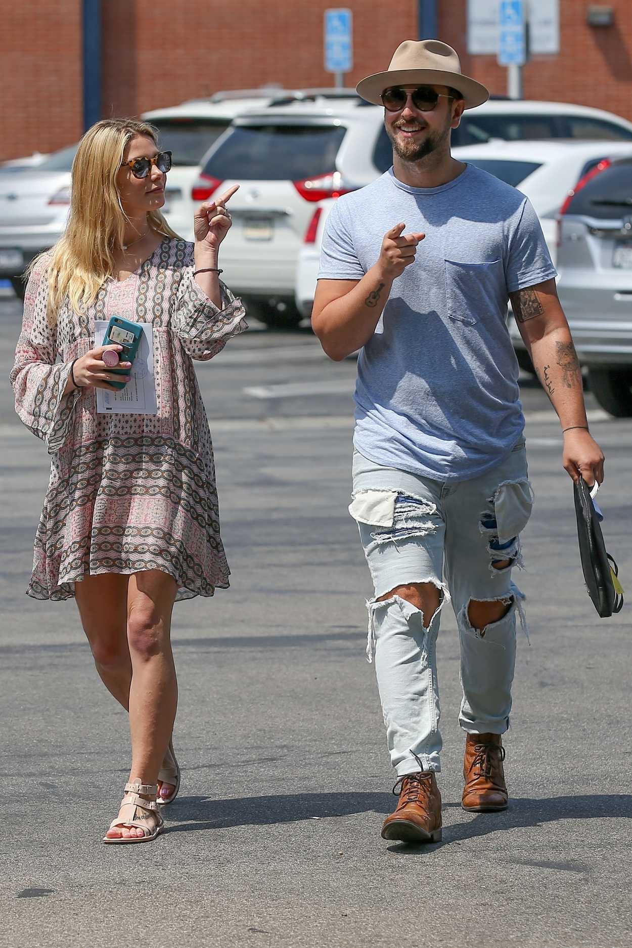 Ashley Greene Was Seen Out in Santa Monica With Her Fiancee Paul Khoury 07/14/2017-5