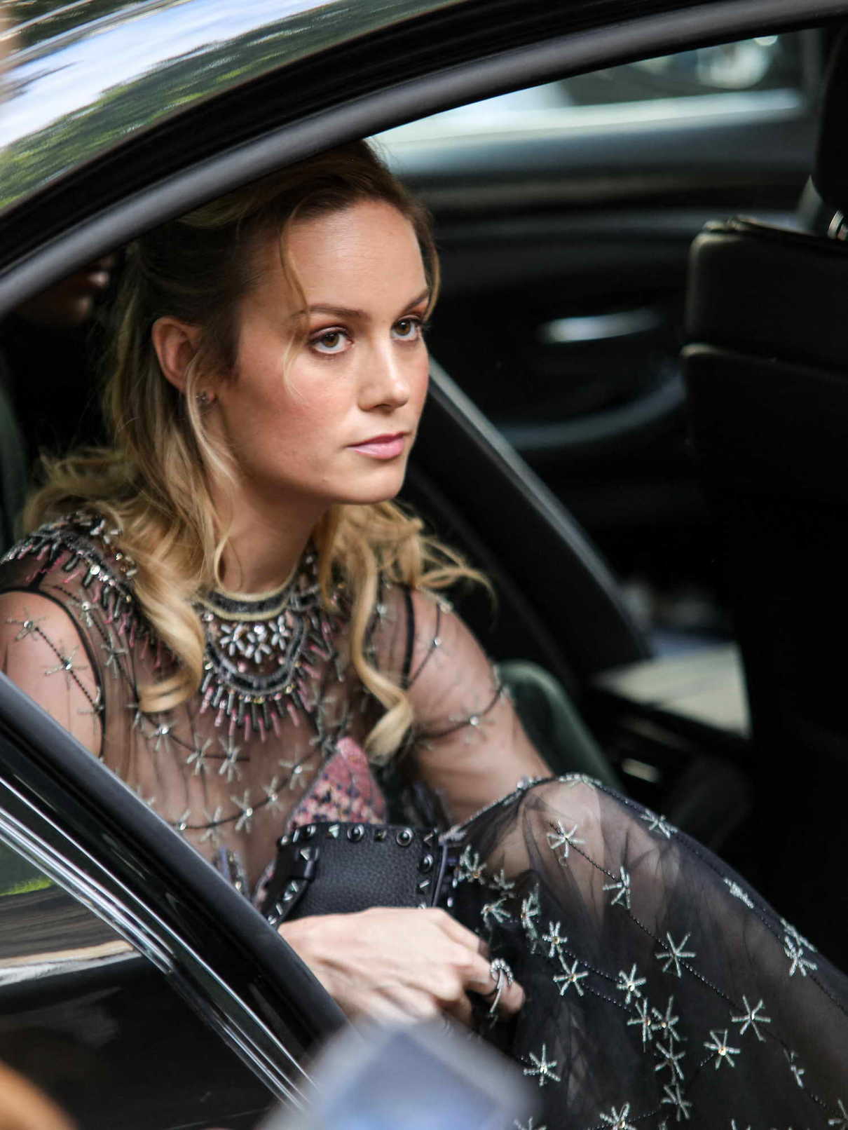 Brie Larson Arrives at the Valentino Show During the Haute Couture Fashion Week in Paris 07/05/2017-5