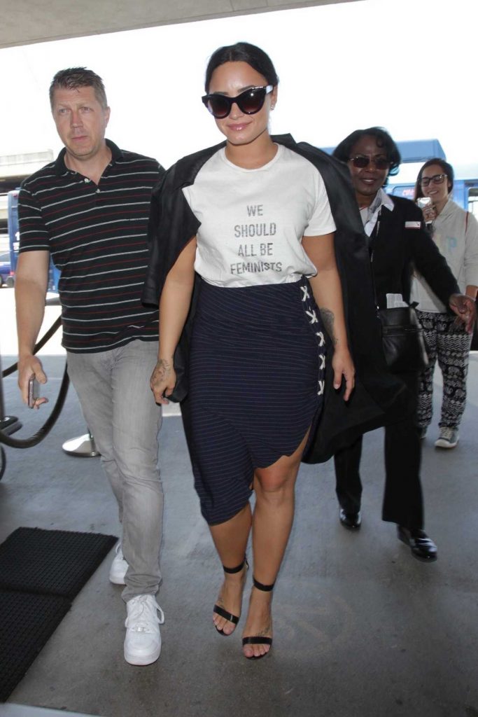 Demi Lovato Was Seen at LAX Airport in Los Angeles 06/30/2017-1