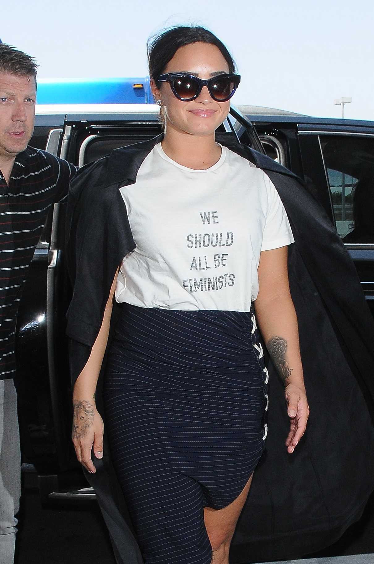 Demi Lovato Was Seen at LAX Airport in Los Angeles 06/30/2017-3