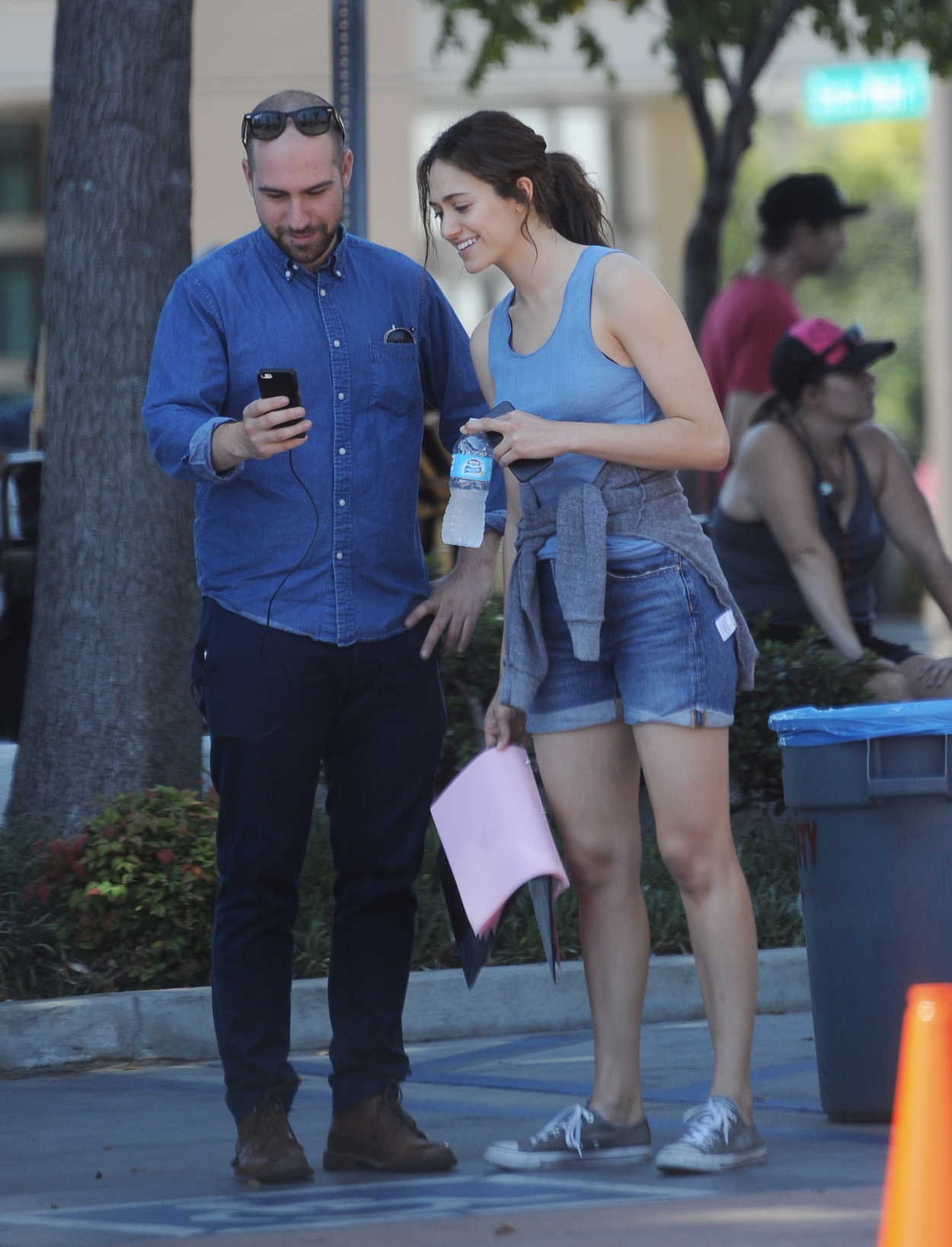 Emmy Rossum on the Set of Shameless in Pasadena 07/14/2017-5