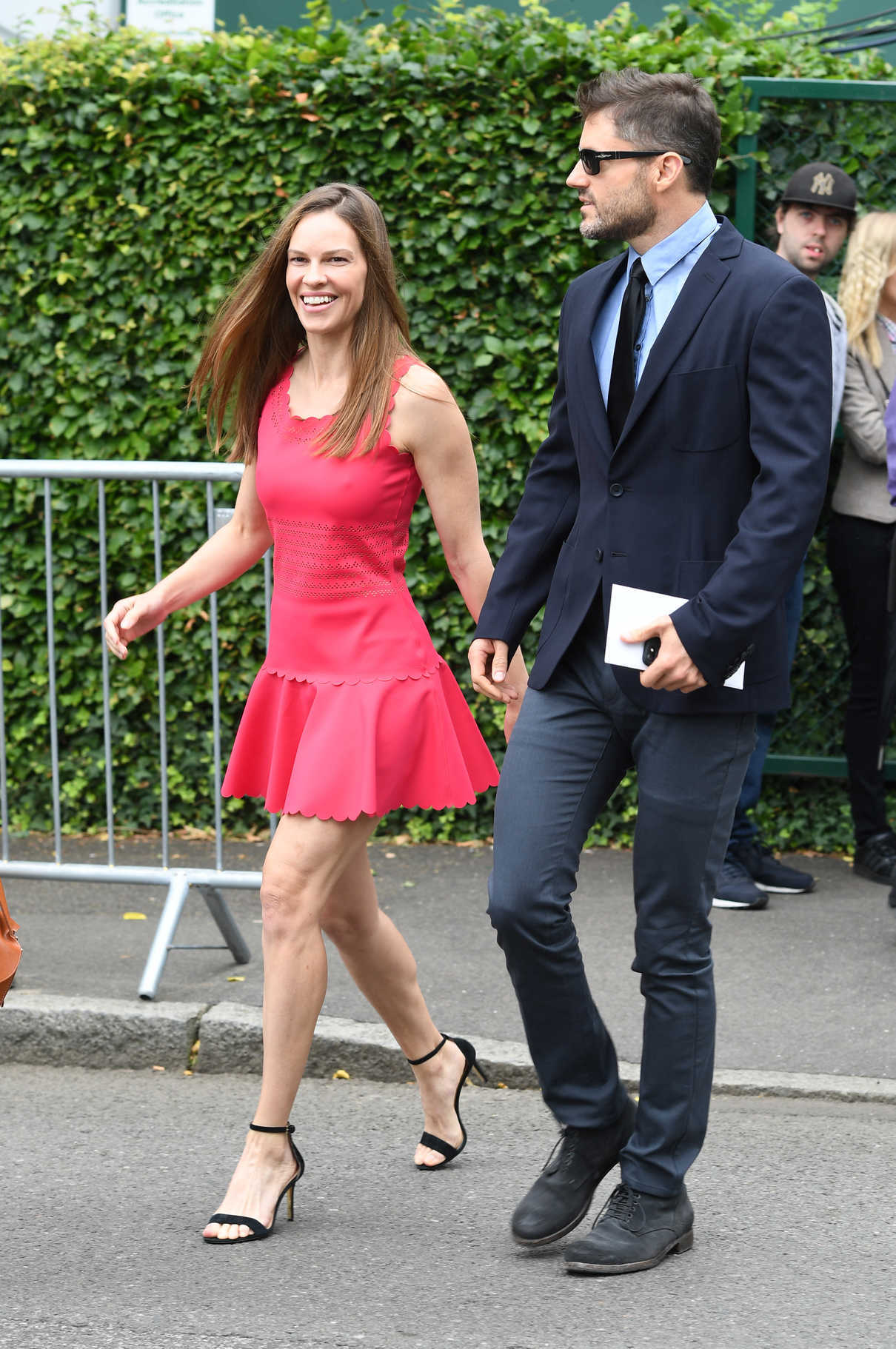 Hilary Swank Leaves the Wimbledon Tennis Championships in London 07/15/2017-4