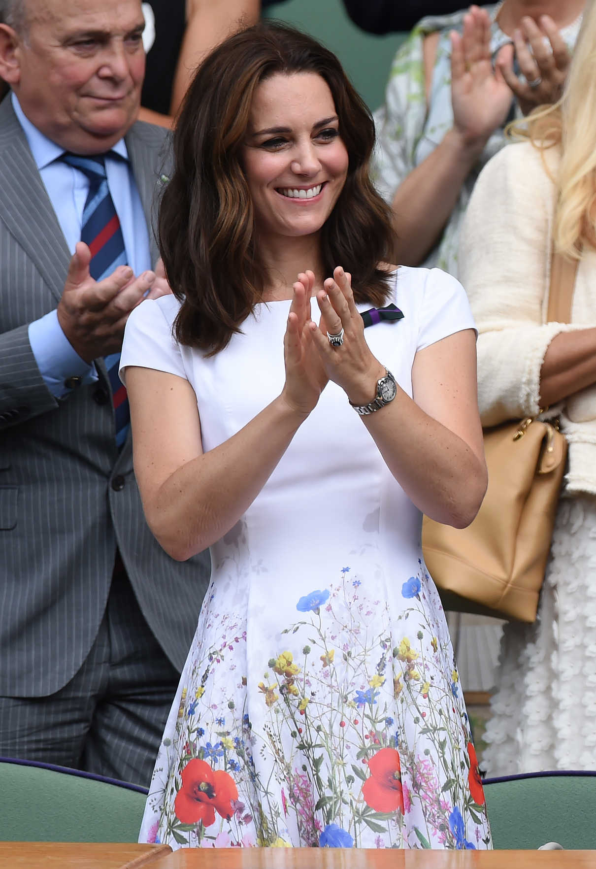 Kate Middleton Attends the Mens Singles Final During the Wimbledon ...