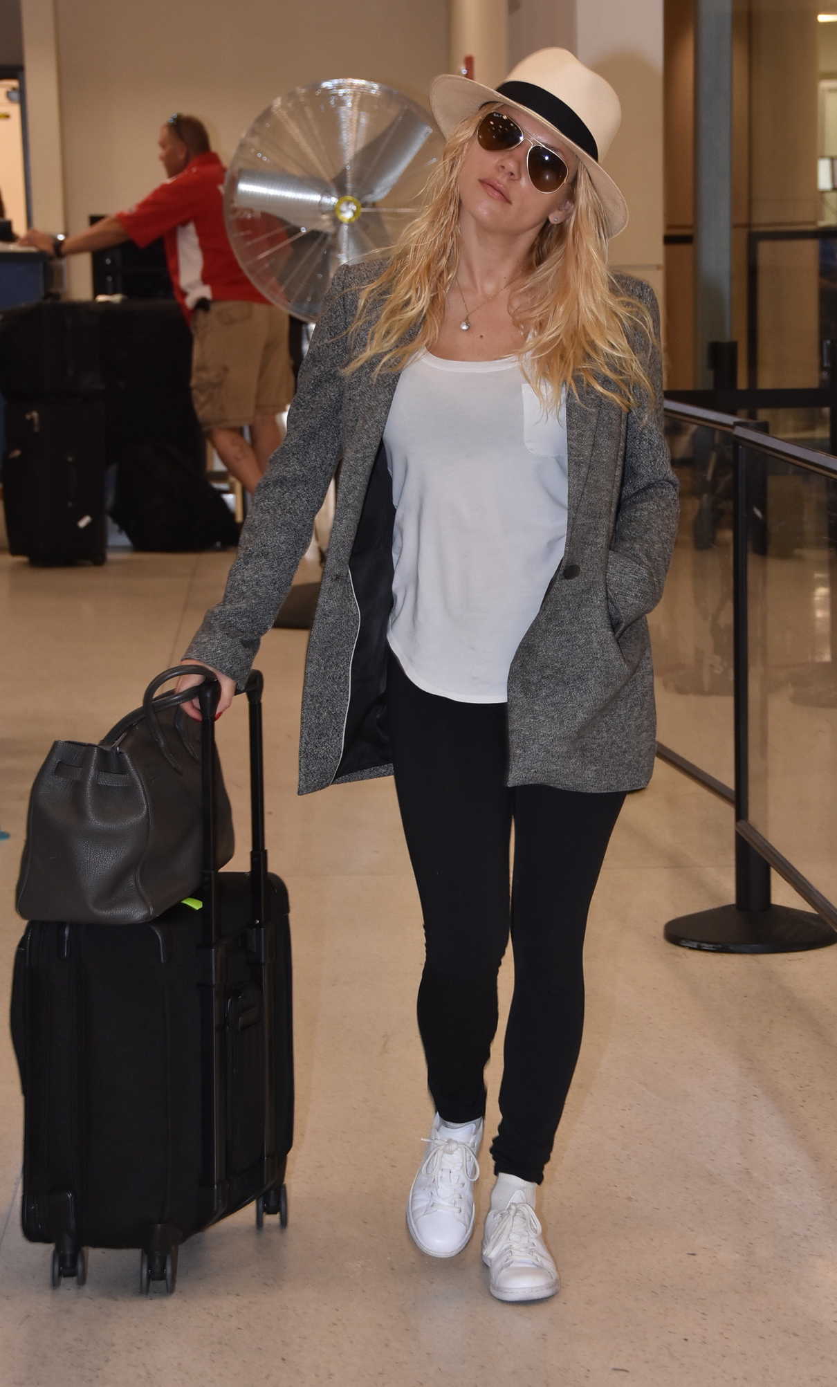 Katheryn Winnick Was Seen at LMM Airport in San Juan, Puerto Rico 07/01/2017-2