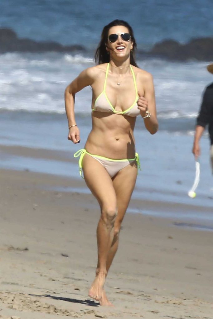 Alessandra Ambrosio in Bikini at the Beach in Malibu 08/08/2017-1
