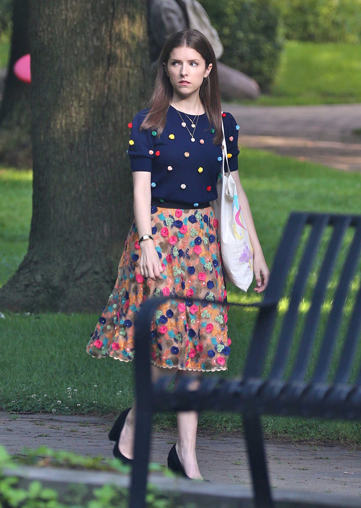 Anna Kendrick on the Set of Her New Movie A Simple Favor in Toronto 08/17/2017-3