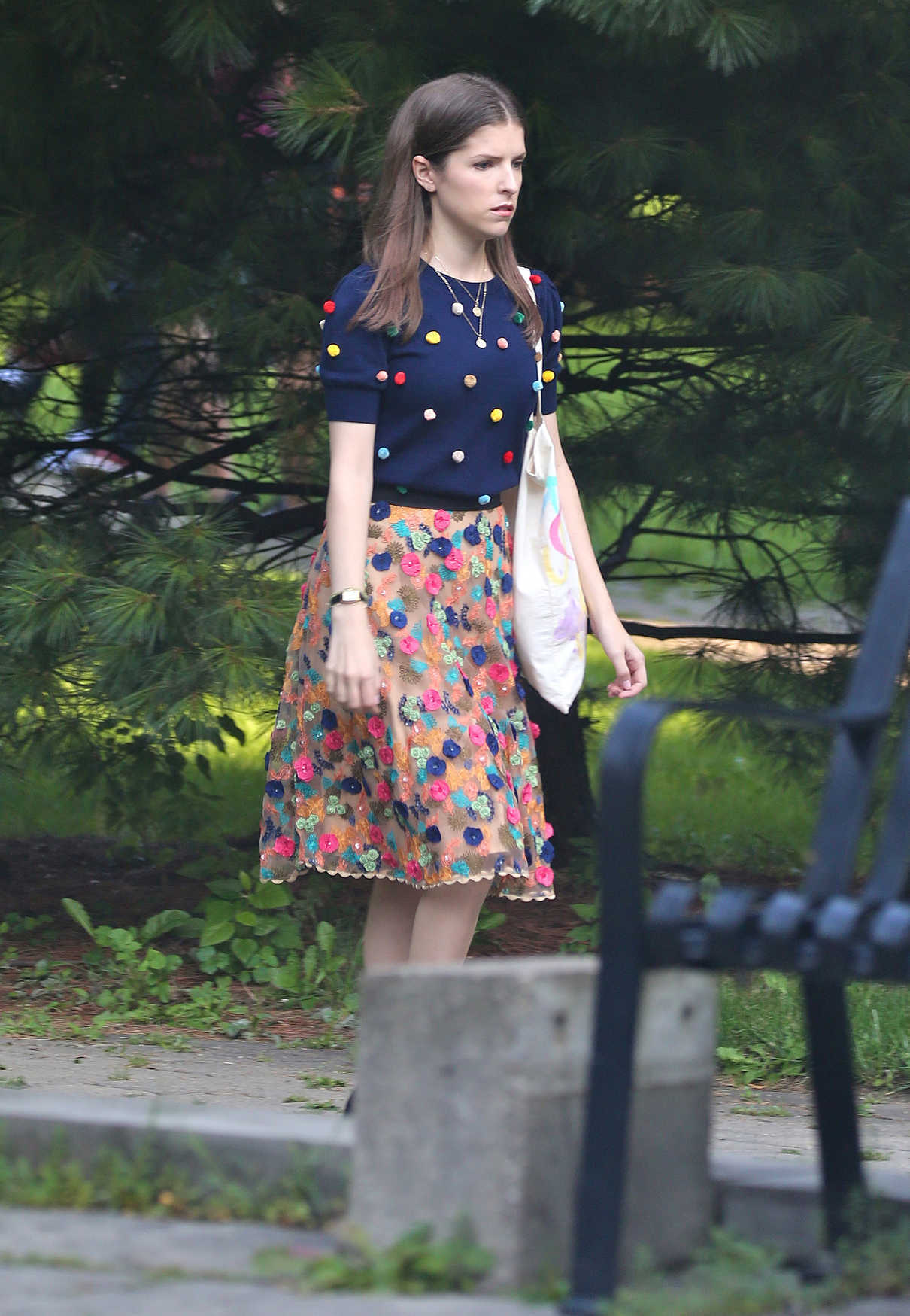 Anna Kendrick on the Set of Her New Movie A Simple Favor in Toronto 08/17/2017-4