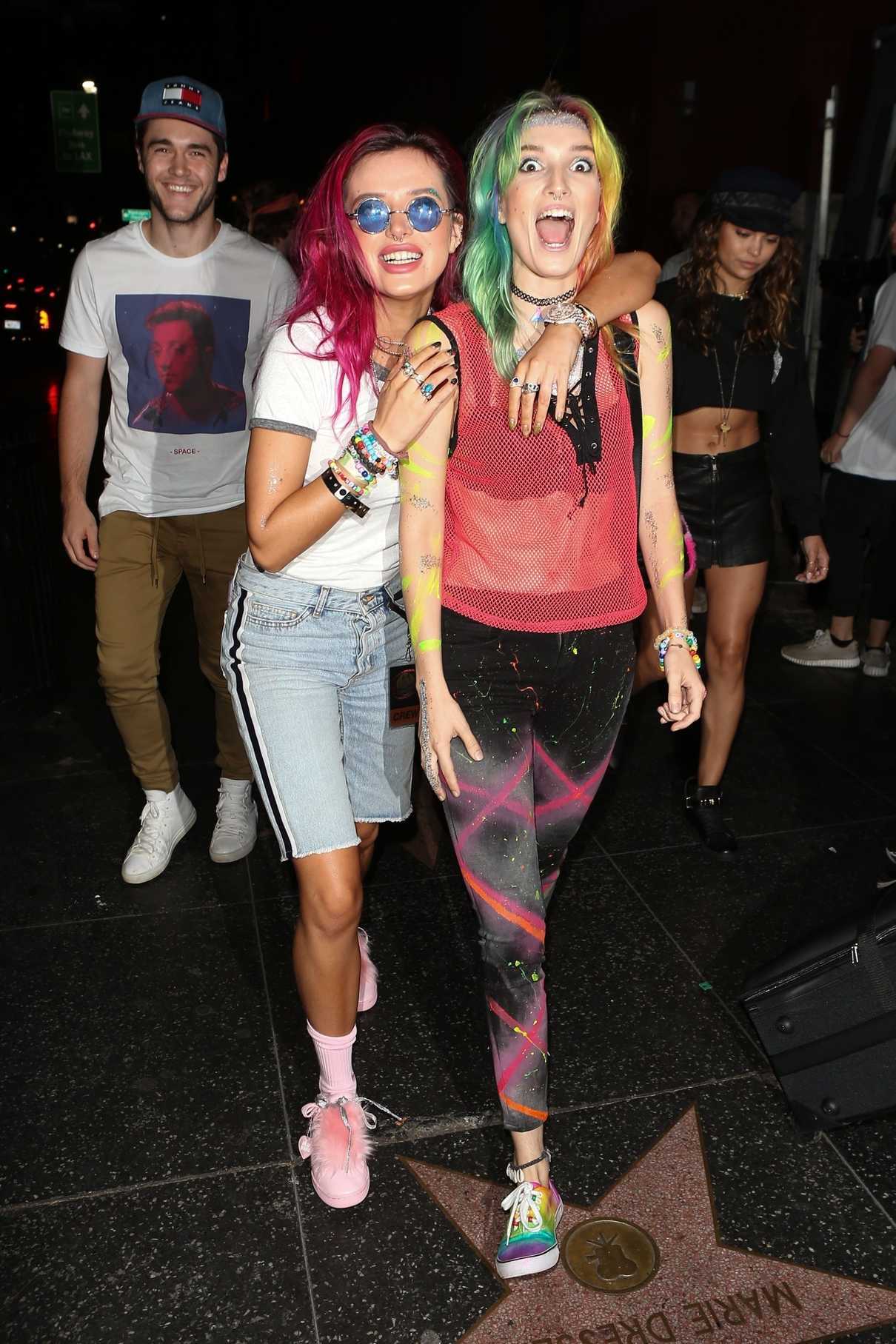 Bella Thorne Arrives at the Avalon Nightclub in West Hollywood With Her DJ Sister Dani 08/11/2017-3