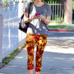 Dani Thorne Wears a Funky Tights in LA 08/30/2017