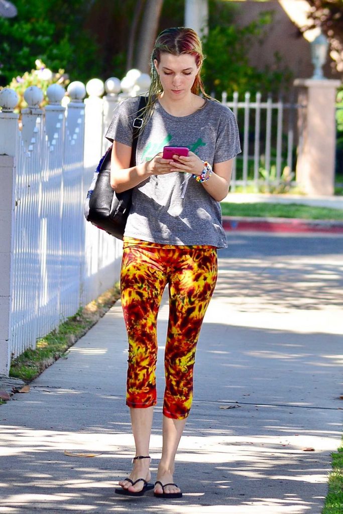 Dani Thorne Wears a Funky Tights in LA 08/30/2017-1