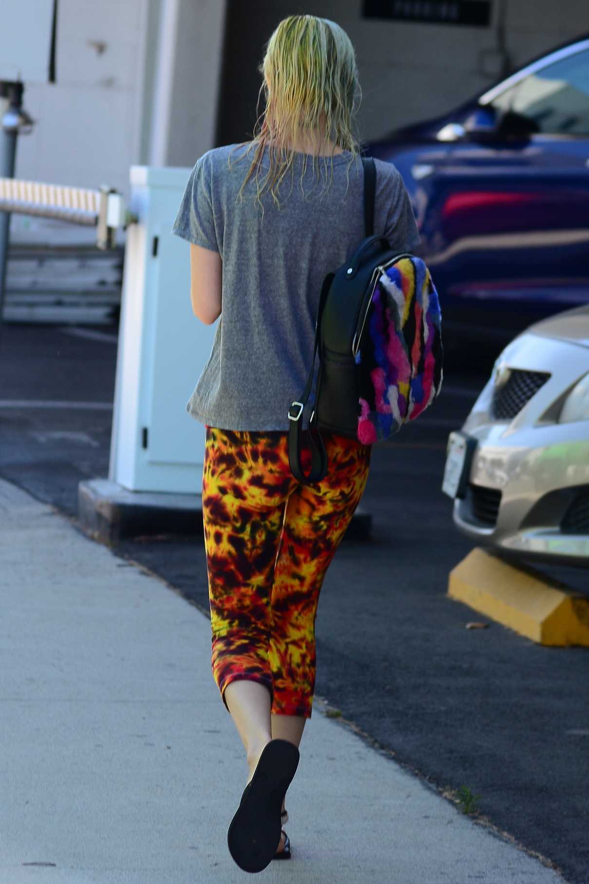Dani Thorne Wears a Funky Tights in LA 08/30/2017-4