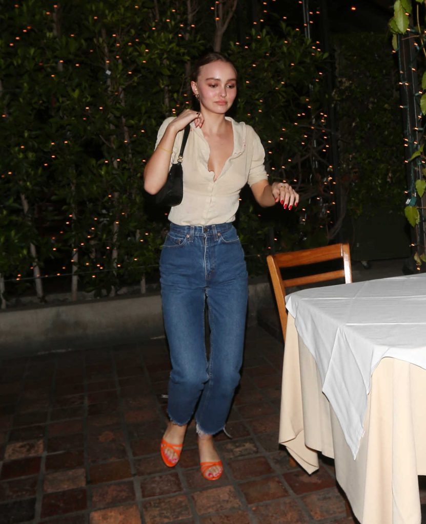 Lily-Rose Depp Leaves Ago Restaurant in West Hollywood 08/06/2017-1