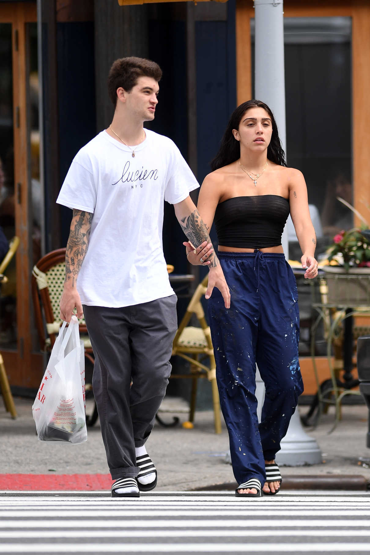 Lourdes Leon Goes Shopping With Her Boyfriend in the Upper East Side of