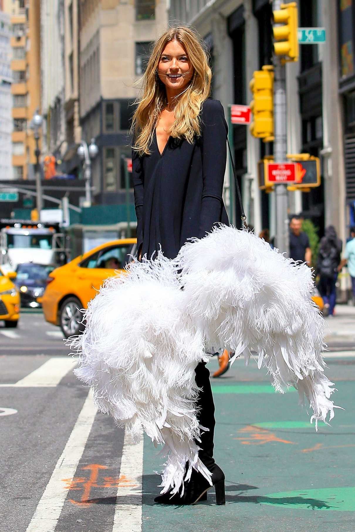 Martha Hunt Attends the Fittings for the Victoria Secret Fashion Show in NYC 08/29/2017-4