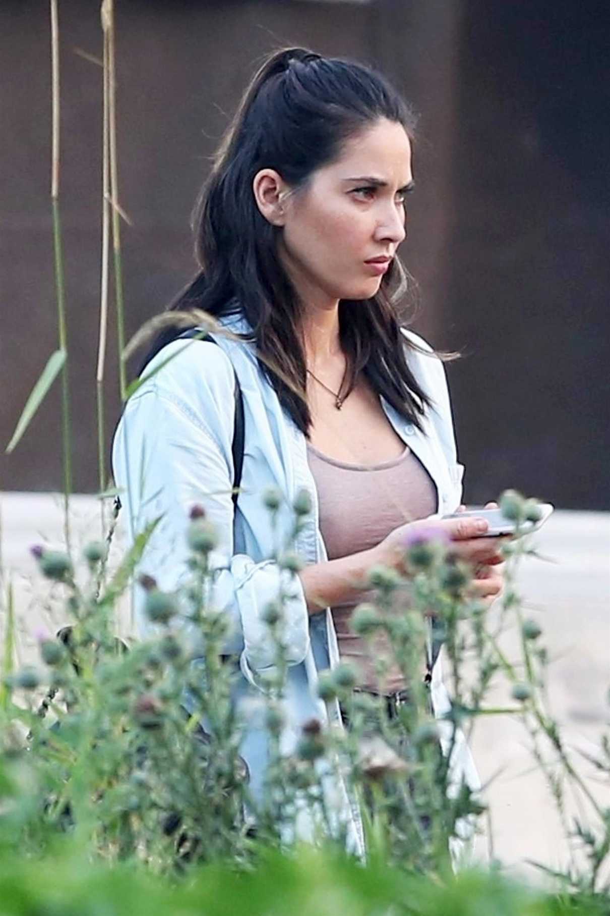 Olivia Munn on the Set of Six in Vancouver 08/10/2017-4