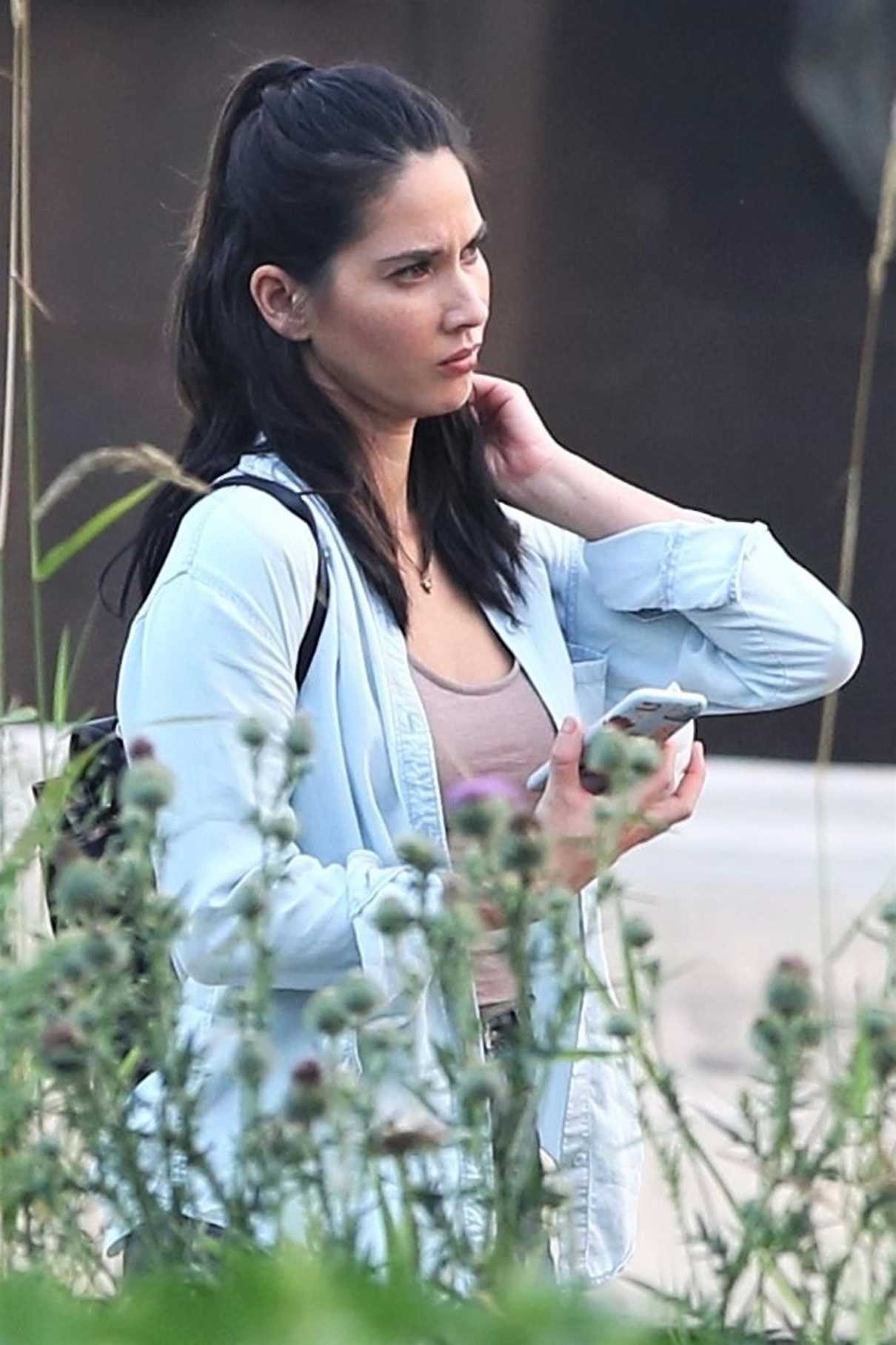 Olivia Munn on the Set of Six in Vancouver 08/10/2017-5