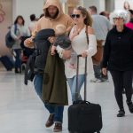 Teresa Palmer Arrives in Adelaide With Her Husband Mark Webber 08/10/2017