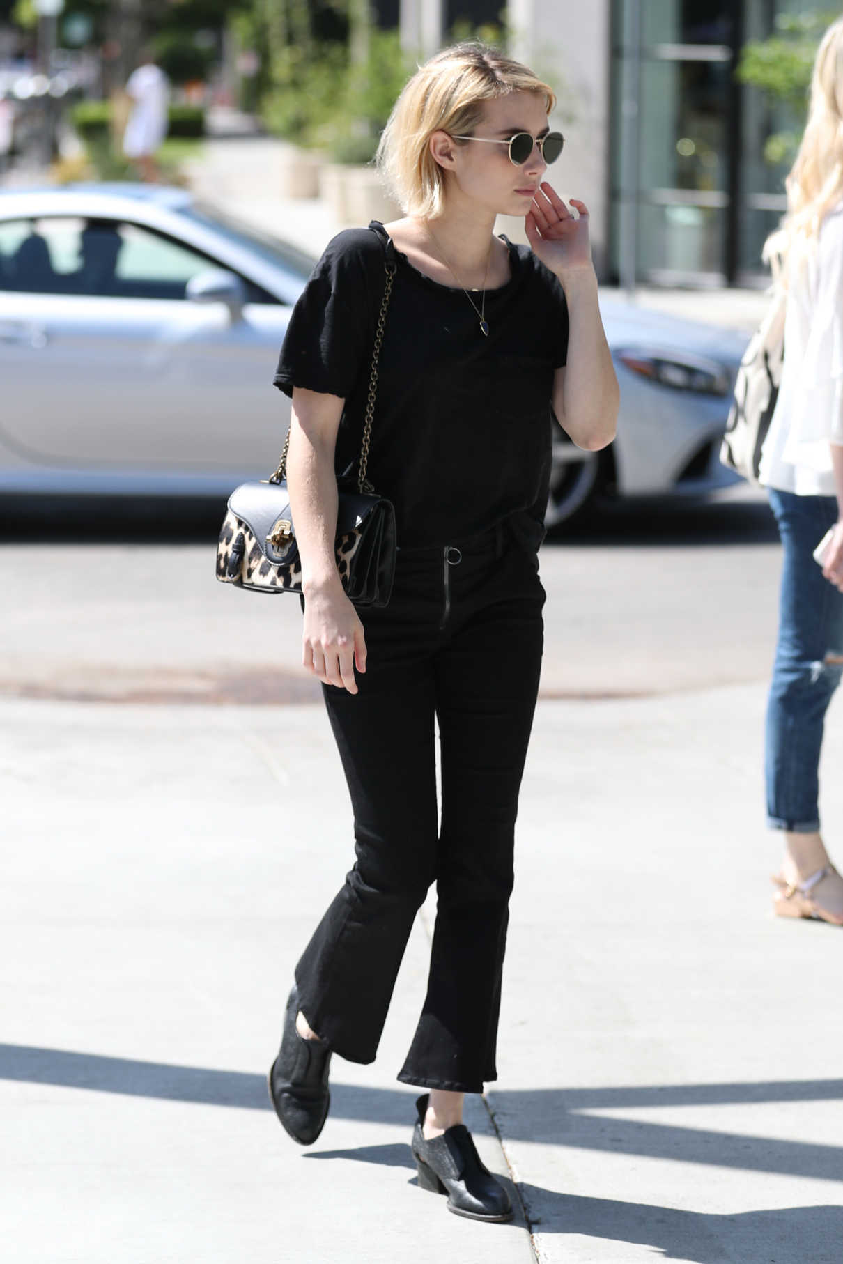 Emma Roberts Goes Shopping on Melrose Place in West Hollywood 09/22/2017-4