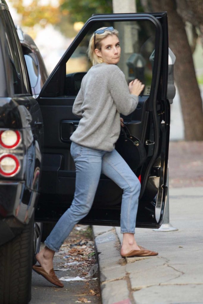 Emma Roberts Wears a Sunday Sweater in West Hollywood 09/18/2017-1