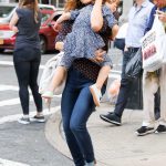 Eva Mendes Was Seen With Her Daughter Esmeralda on Madison Avenue in New York City 09/26/2017