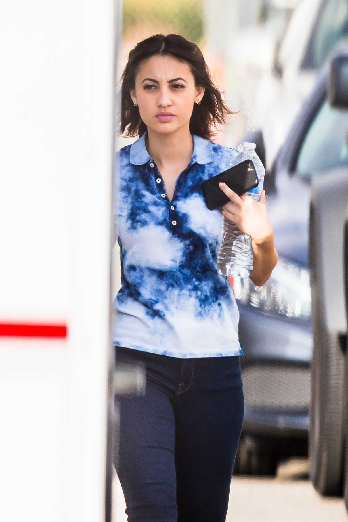 Francia Raisa on the Set of Her Show in LA 09/15/2017-5