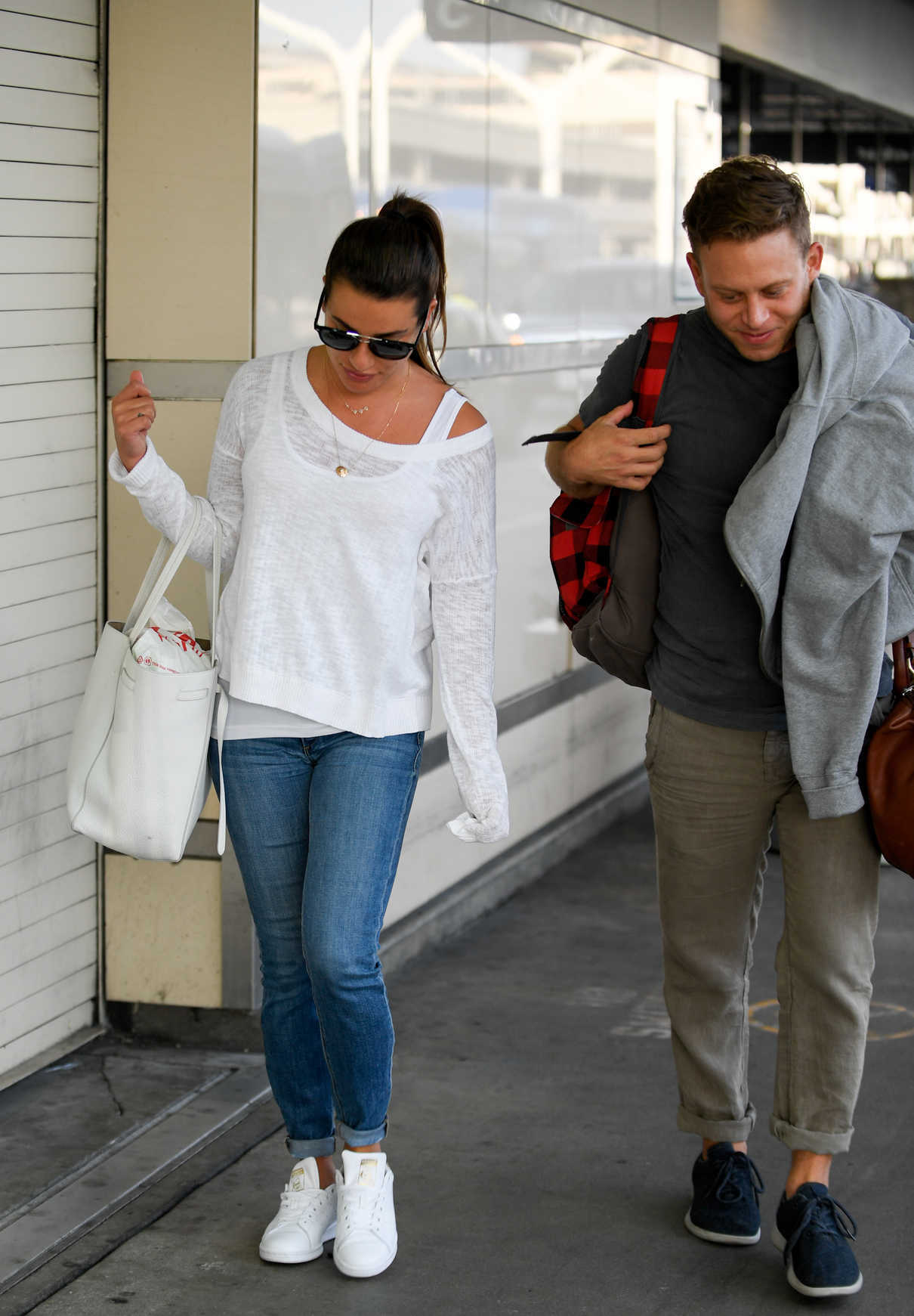 Lea Michele Was Spotted With Zandy Reich at LAX Airport in LA 09/02/2017-2