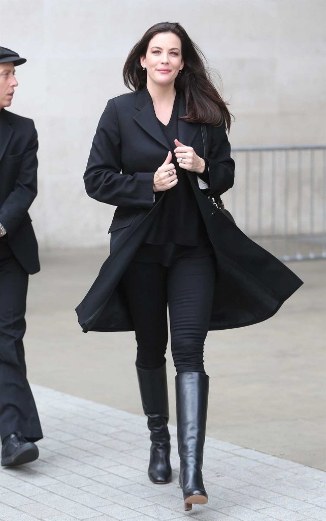 Liv Tyler Leaves the BBC Broadcasting House in London 09/25/2017-1