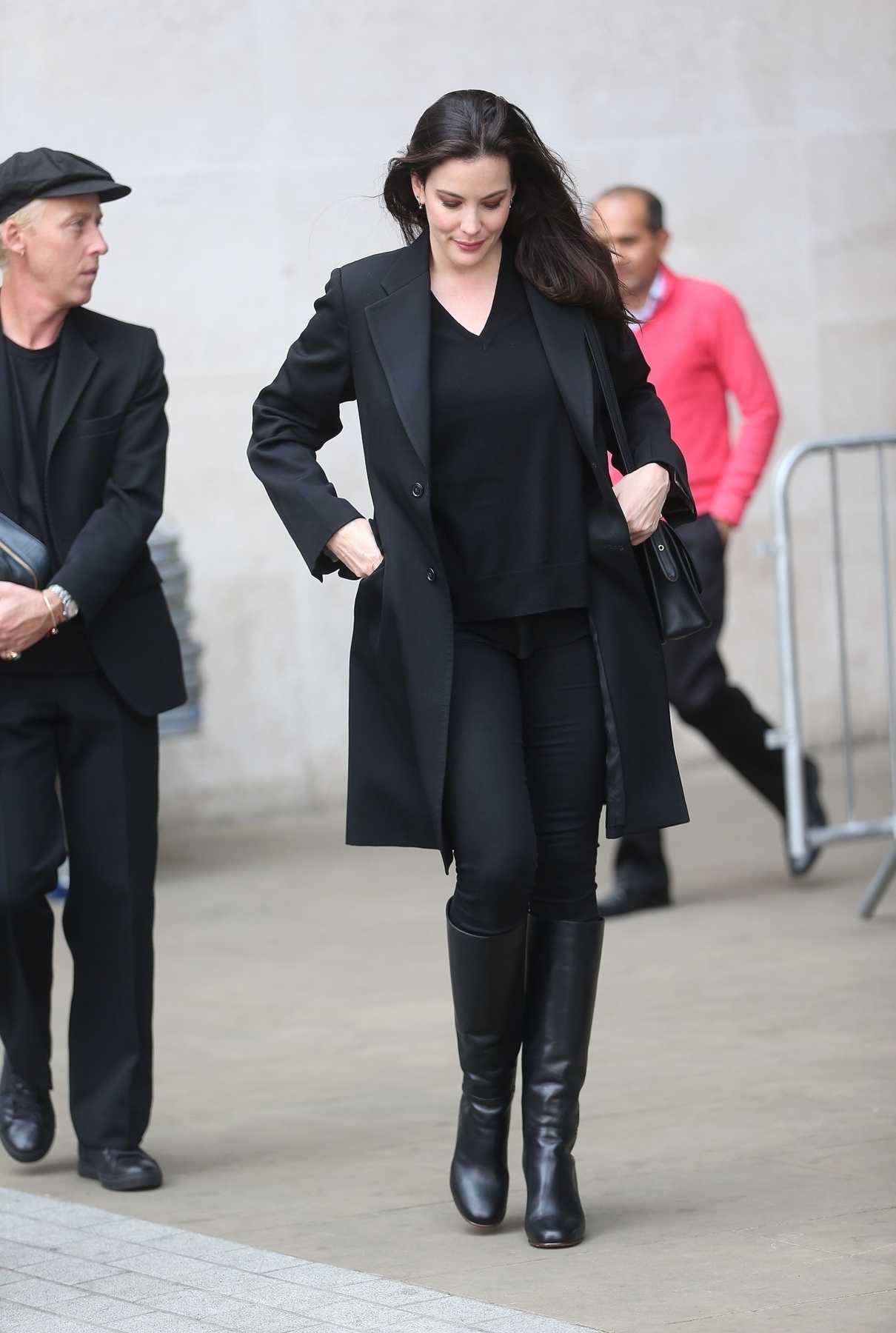 Liv Tyler Leaves the BBC Broadcasting House in London 09/25/2017-2