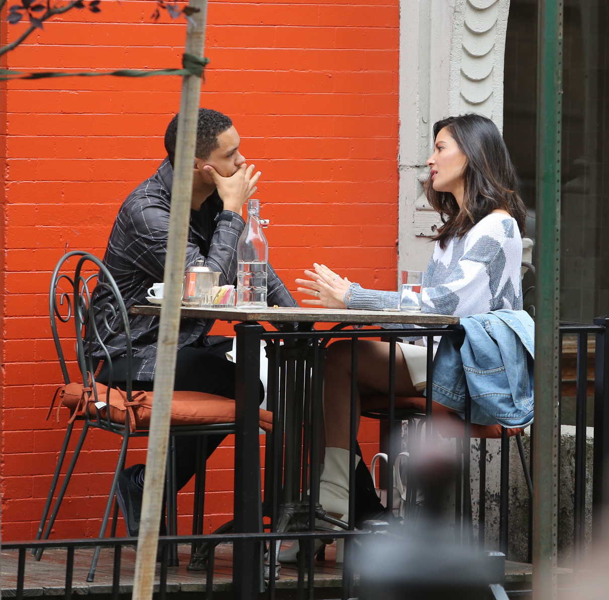 Olivia Munn Having Lunch With Trevor Noah in the West Village, NYC 09/02/2017-5