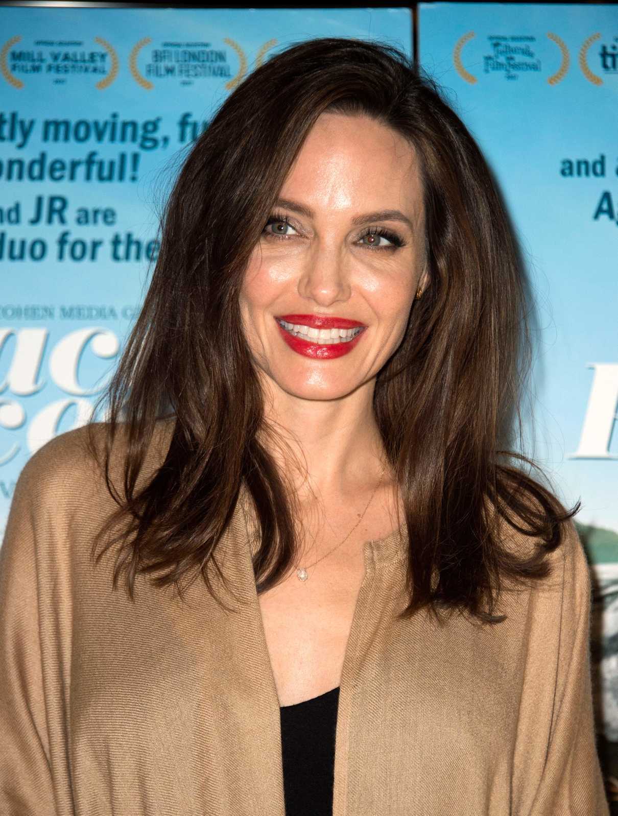 Angelina Jolie at the Faces Places Premiere at Pacific Design Center in West Hollywood 10/11/2017-5