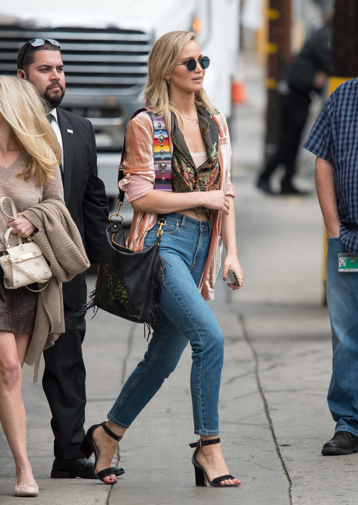 Jennifer Lawrence Visits Jimmy Kimmel Live in LA 10/30/2017-3