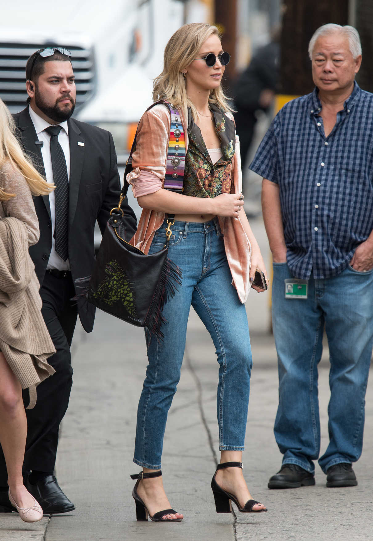 Jennifer Lawrence Visits Jimmy Kimmel Live in LA 10/30/2017-4