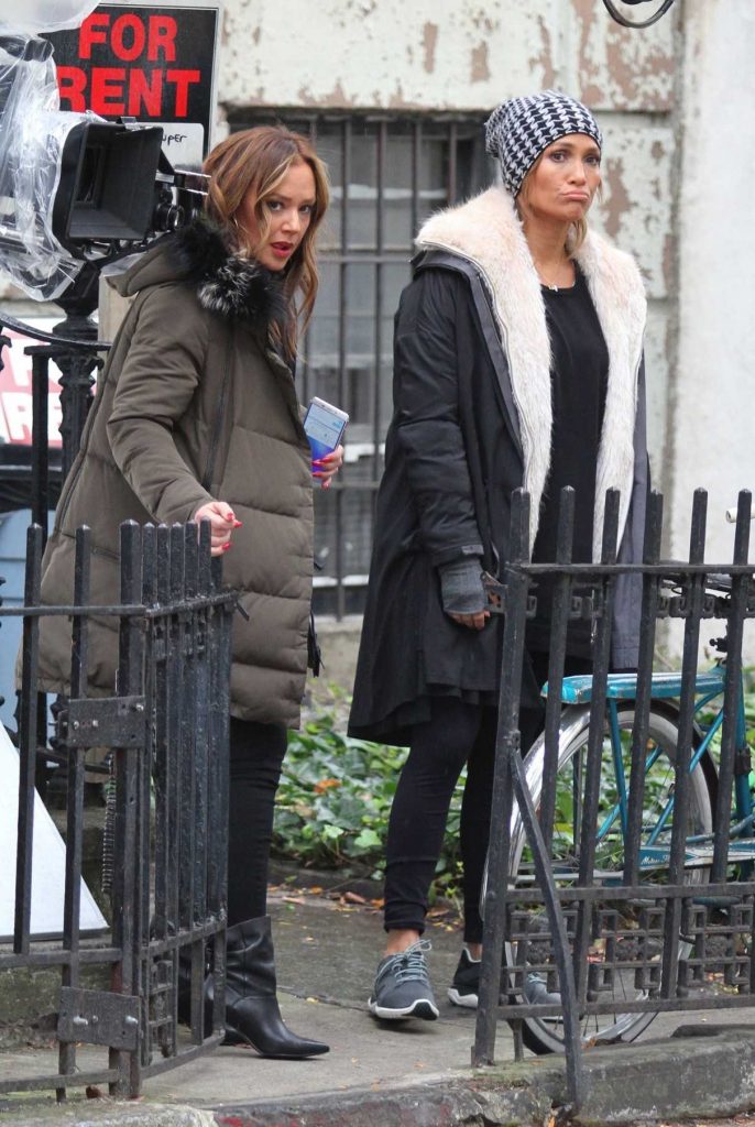 Jennifer Lopez on the Set of Her Project Second Act in New