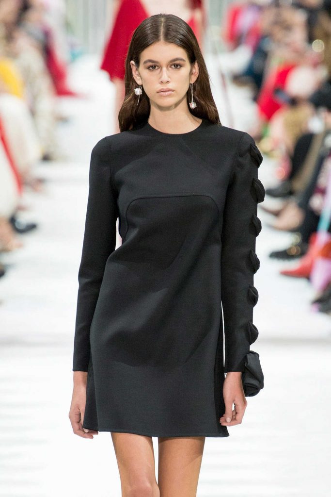 Kaia Gerber Walks the Runway in the Valentino Show During Paris Fashion