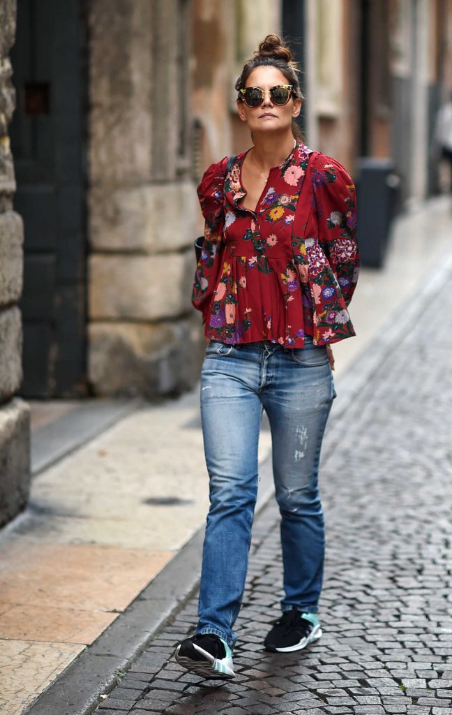 Katie Holmes Was Spotted Out in Verona, Italy 10/07/2017-1