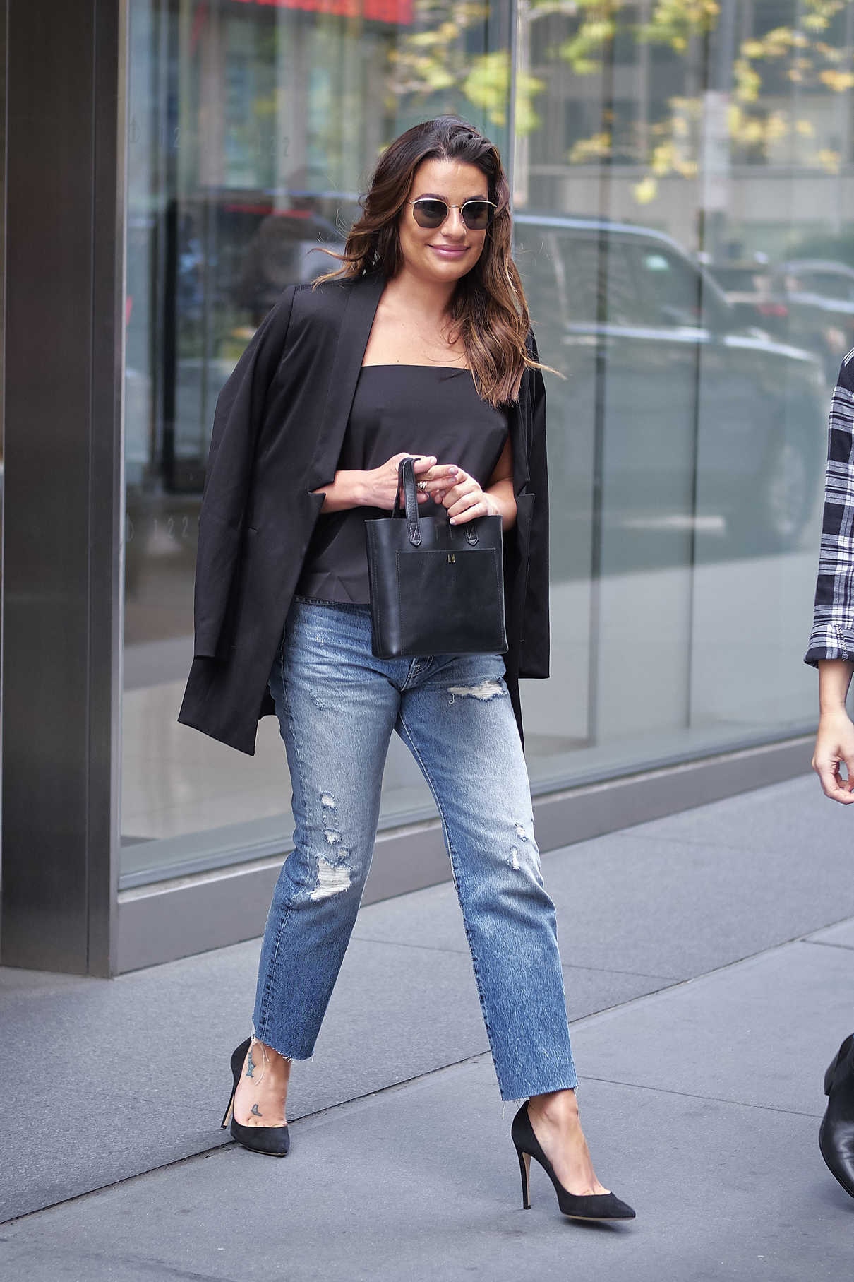 Lea Michele Leaves an Office Building in New York City 10/11/2017-3