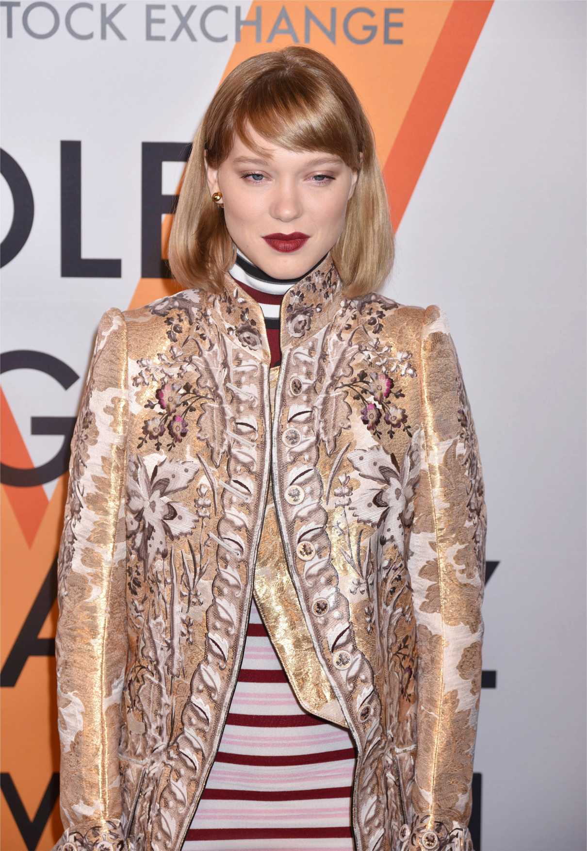 Lea Seydoux at the Volez, Voguez, Voyagez: Louis Vuitton Exhibition Opening in NYC 10/26/2017-4