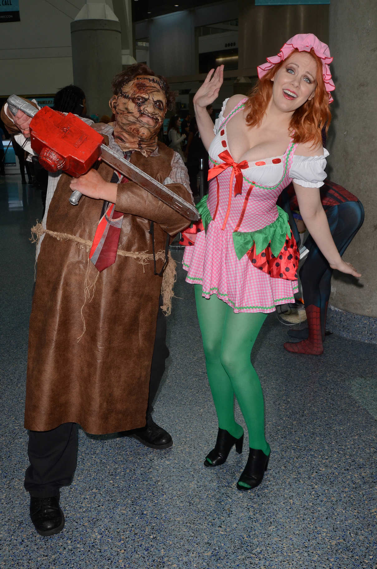 Maitland Ward Dressed as Strawberry Shortcake During Stan Lee's Los Angeles Comic-Con 10/28/2017-4