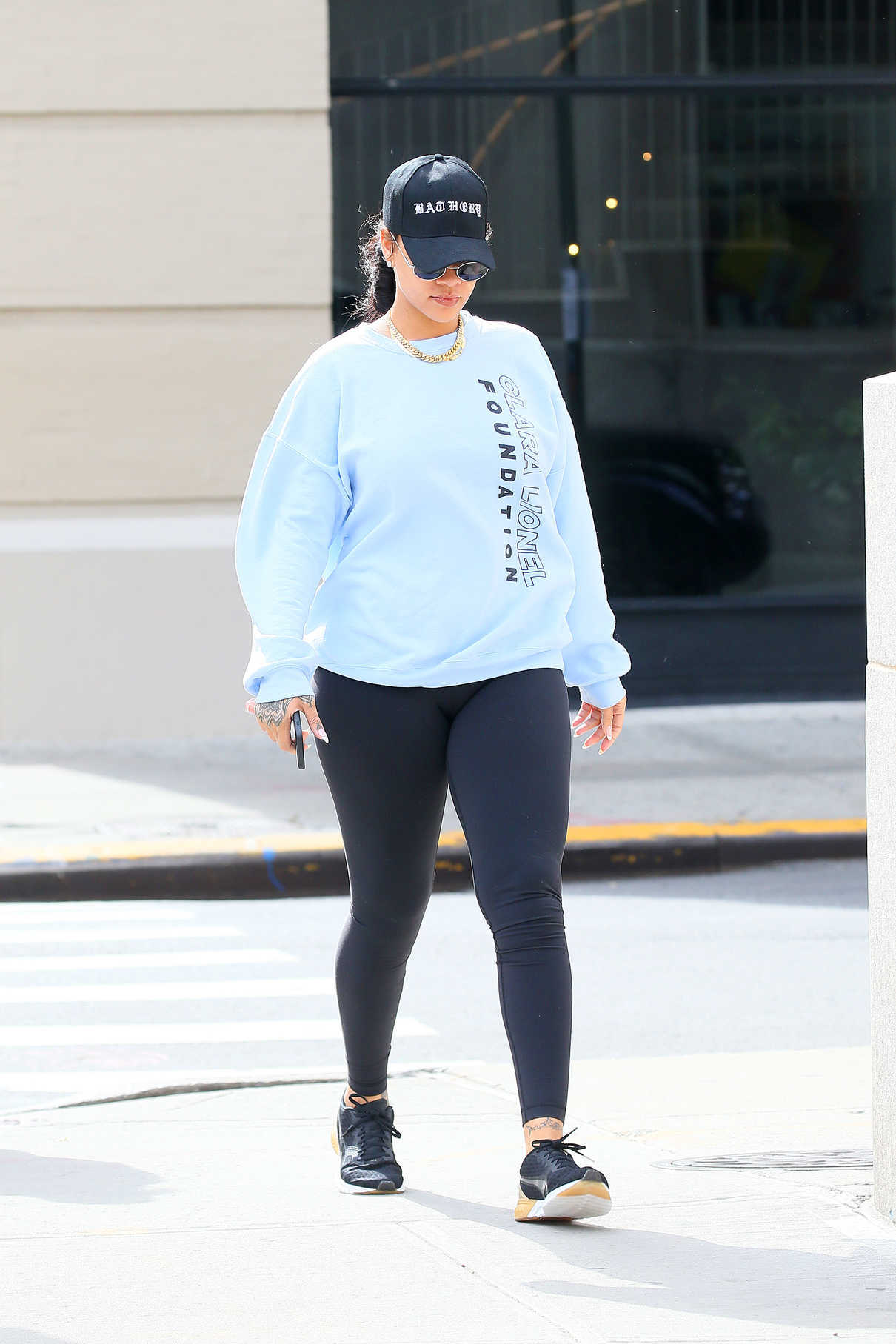 Rihanna Heads to the Gym in New York City 10/12/2017-3