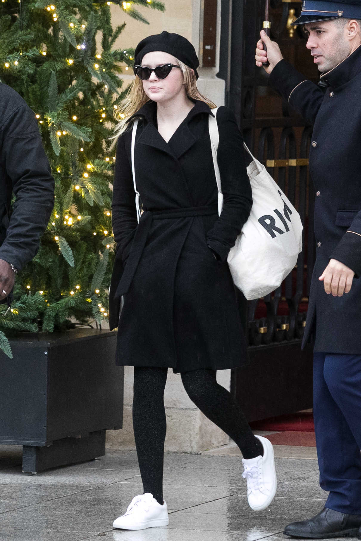 Ava Phillippe Leaves the Ritz Hotel in Paris 11/25/2017-3