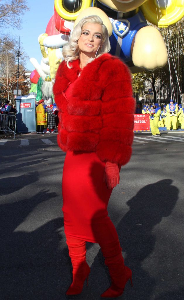 Bebe Rexha at the Macy's Thanksgiving Day Parade in NYC 11/23/2017-1