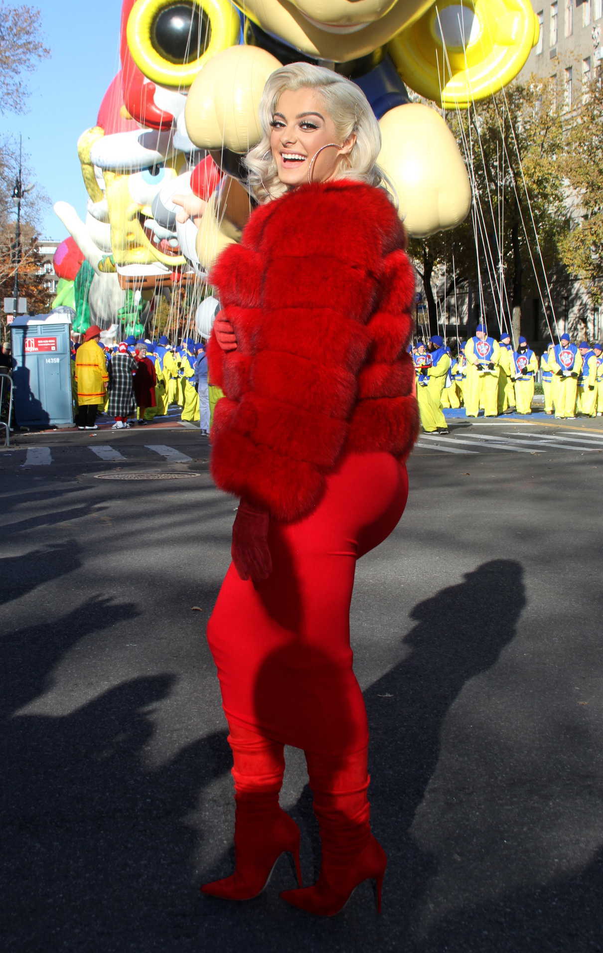 Bebe Rexha at the Macy's Thanksgiving Day Parade in NYC 11/23/2017-4