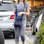 Calista Flockhart Leaves SoulCycle After a Morning Workout in Brentwood 10/30/2017