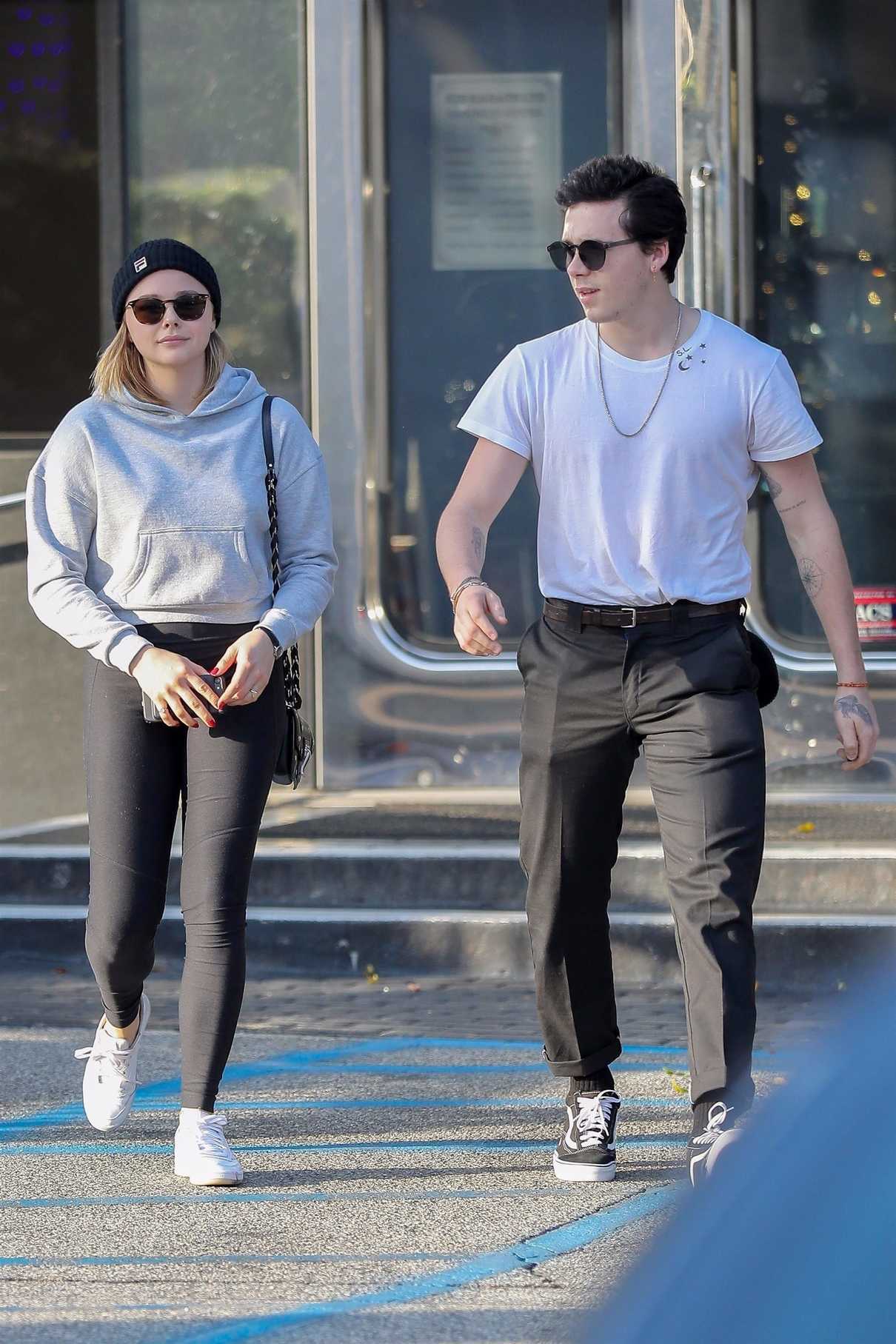 Chloe Moretz and Brooklyn Beckham Leave XIV Karot Jewelry Store in Beverly Hills 11/26/2017-4