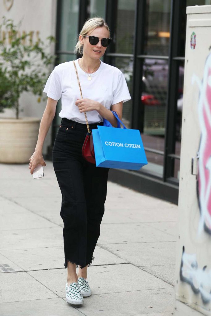 Diane Kruger Shops at Cotton Citizen on Melrose Place in Los Angeles 11