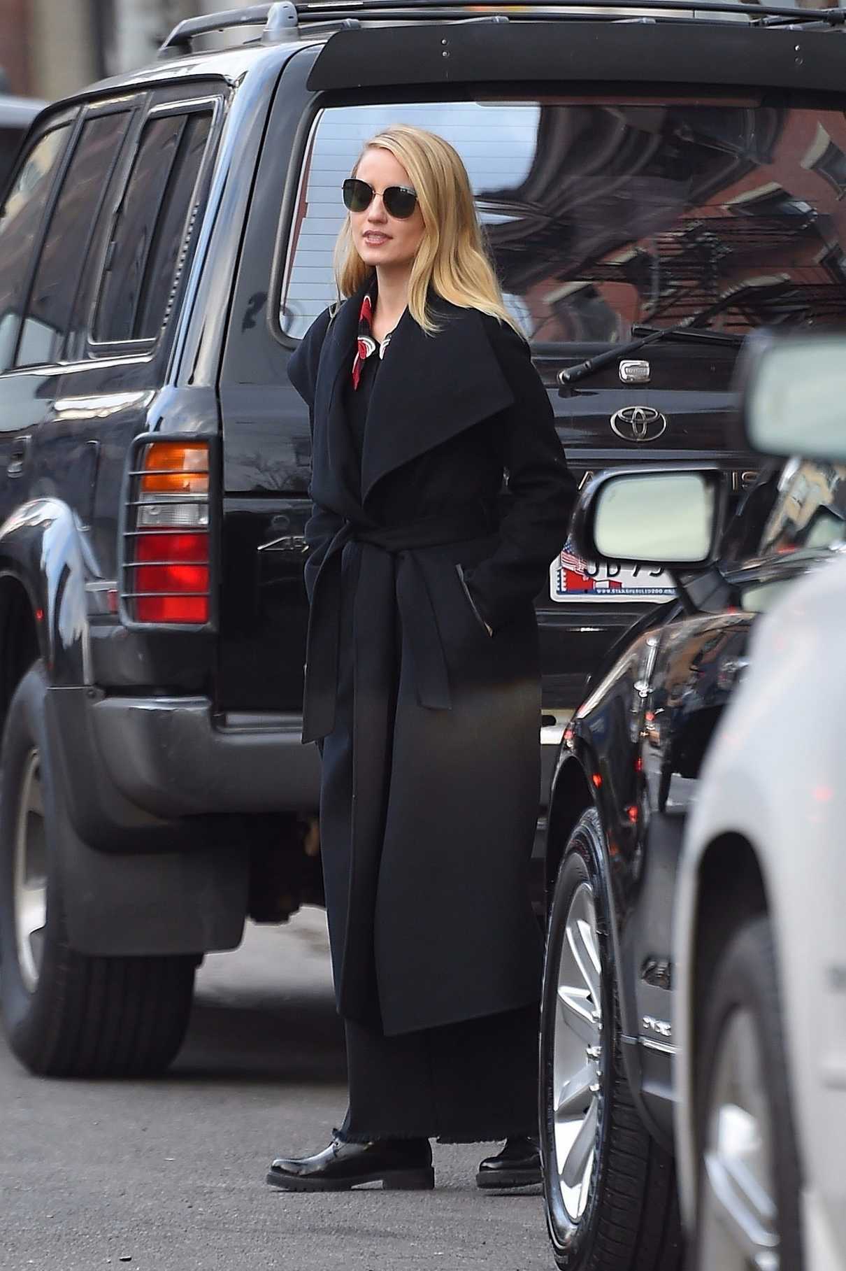 Dianna Agron Wears a Long Coat Out in New York 11/14/2017-5